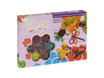 Набір для творчості середній з великого бісеру, Danko Toys
