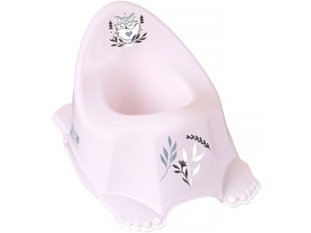 Горшок с противоскользящей резиной Plus baby Маленькая лисичка Розовый. Tega Baby PB-LIS-001-130