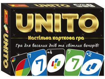 Настольная игра карточная Унито, 17,4 см, с картами задач, Ranok Creative