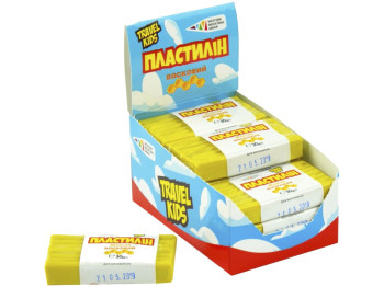 Пластилин восковый, желтый, 30 грамм, Гамма (цена за 1шт)