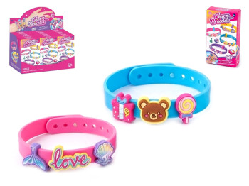 Набор для создания браслетов Charm Bracelets, 4 браслета, со стикерами и шармами