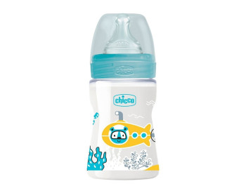 Бутылочка пластиковая Well-Being Physio Colors 150 мл, Chicco