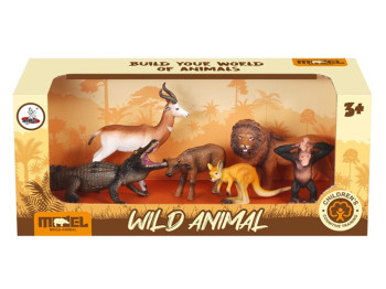 Игровой набор фигурок диких животных XTY-851, 15 см, 6 шт, MEGA ANIMAL