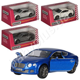 Машинка металлическая инерционная 2012 BENTLEY CONTINENTAL GT SPEED. УЦЕНКА