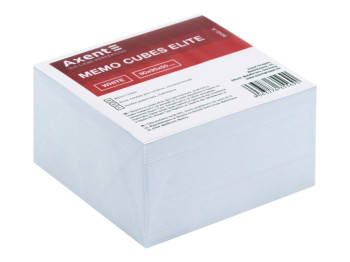 Бумага для заметок непроклеенная Axent Elite White 8043-A, 90×90×50 мм, белая