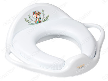 Туалетное сиденье Мягкое Дикий запад Лисичка белое. Tega Baby DZ-020-103-LISEK