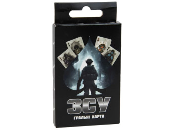 Карточная игра игральные карты ВСУ темная, стандартная колода 36 карт, Strateg
