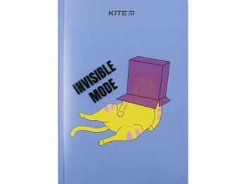 Блокнот в ячейку А5+. 40 листов. Invisible mood. Kite K23-460-3