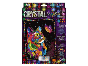 Набір для творчості CRYSTAL MOSAIC Кіт, Danko Toys