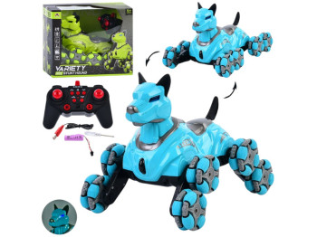Игрушка собака на радиоуправлении Robot Dog KT-903A, 23 см, движется и светится, музыка и звук