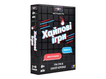 Настольная карточная игра Хайповые игры, набор из 3 игр, логика и реакция, Strateg