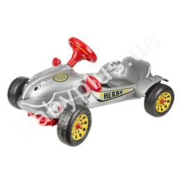 Автомобиль детский педальный Хэрби серый. Kinderway KW-09-901
