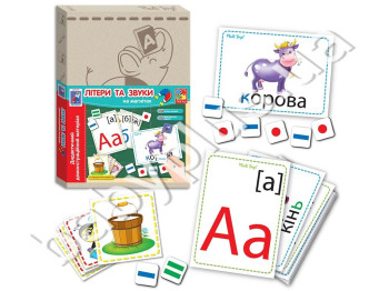 Дидактичний матеріал з магнітами Азбука, Vladi Toys