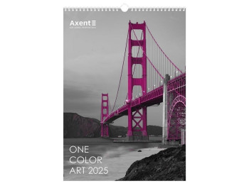 Календарь настенный А3 One color art 2025 год. Axent 8804-25-2-A