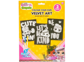 Розмальовка Оксамитовий Арт з фломастерами. Crayola 35085