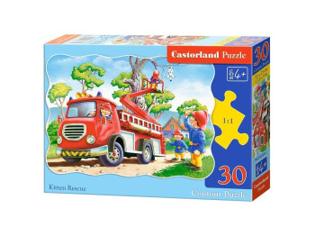 Пазлы Спасение котенка, 30 элементов, Castorland