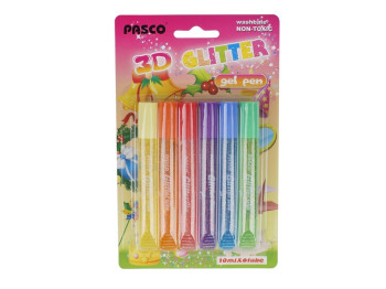 Клей с блестками 3D color 6 шт. Pasco F-019-06