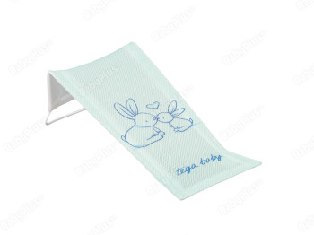 Лежак для купания с рисунком мятный Зайчики. Tega Baby KR-026-105