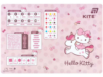 Настільна пластикова підкладка Hello Kitty, 42,5×29 см, для творчості, Kite