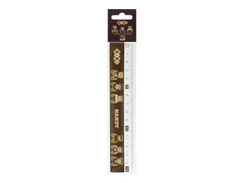 Лінійка пластикова ZiBi Bear Toy Nandy, 15 см, дві шкали, ZiBi