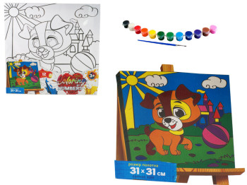 Набор для творчества Раскраска по номерам Coloring by numbers 31х31см. Danko Toys CBN-01-05