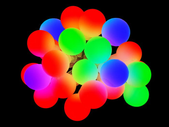 Гирлянда светодиодная Bubble matt 3м цветная 20led, 2AA+USB, R95881-C