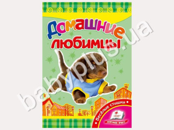 Дитяча книжка-картонка Розвивайка, Домашні улюбленці, Пегас
