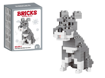 Конструктор фігурка пес Bricks, 7 см, збірна модель