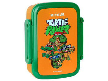 Ланчбокс пластиковий з роздільником, дизайн Ninja Turtles, 420 мл, Kite