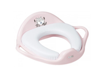 Туалетное сиденье Мягкое Plus baby Маленькая лисичка розовая. Tega Baby PB-LIS-020-130