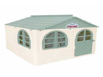 Домик детский со шторками мятный в коробке, Doloni Toys 02550/22