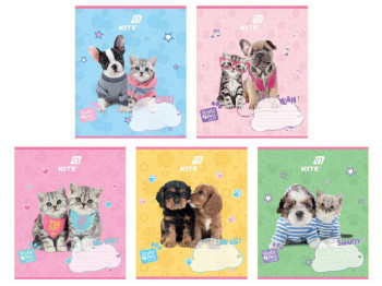 Зошит у лінію Studio Pets Kite SP26-234, 12 аркушів, мікс видів, ціна за 1шт