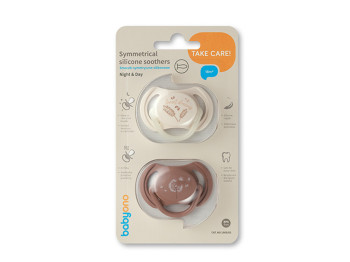 Пустышка симметричная Silicone Soother, 18 мес., MSB-1669-03, BabyOno