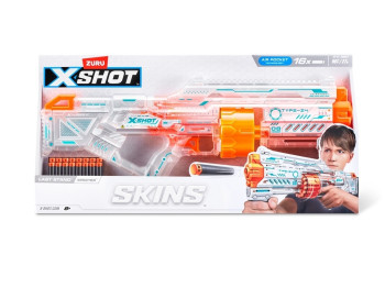 Быстрострельный игрушечный бластер X-SHOT Skins Last Stand SPECTER 16 патронов. Zuru 36518Q