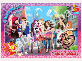 Пазлы картонные, 70 эл, формат А4 Ever After High (Высшая школа)