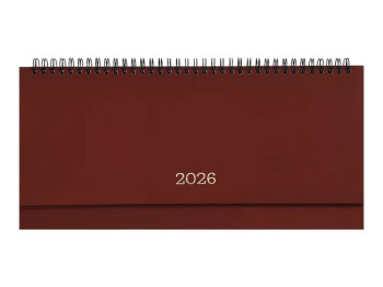 Планинг датированный настольный Monochrome 2026, 120 страниц, бордовый