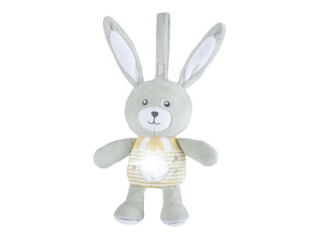 Игрушка музыкальная с ночником "Лунный зайчонок", с подвесом, Chicco