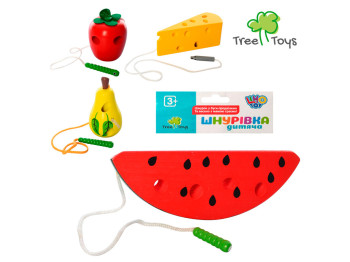 Деревянная игрушка Шнуровка. Tree Toys MD 0494