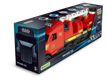 Машинка трейлер Fire Truck 36221 79 см, открывающаяся дверь, Wader