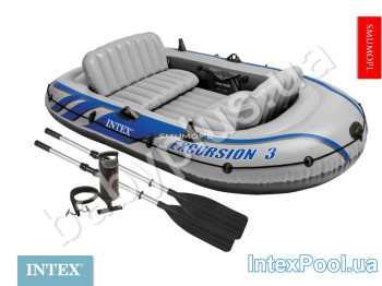 Човен надувний на 3х чоловік Intex 68319