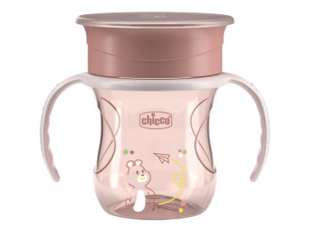 Чашка-непроливайка 2 в1 Perfect Cup 200мл, 12м+, пластик, рожева, Chicco