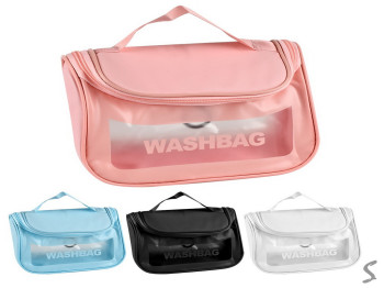 Косметичка дорожная Washbag, 22×14×14 см, ПВХ, R32844, 4 вида
