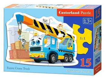 Пазли Смішний автокран 15 елементів, Castorland