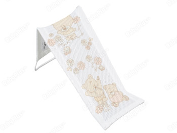 Лежак для купания с рисунком белый Мишки. Tega Baby MS-026-103