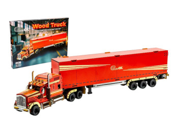 Деревянный 3D конструктор Wood Truck, PuzzleOk Puz-00952