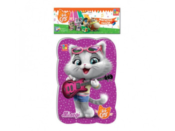 Пазли на магніті, 44 Кота, Міледі, 12 елементів, Vladi Toys