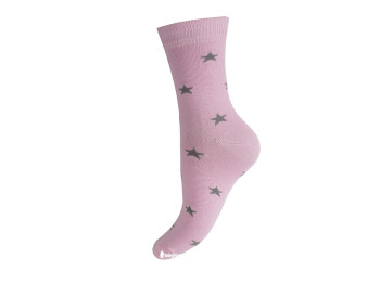 Носочки, размер 22-24, демисезонные с рисунком светло-розовые. Хлопок. ТМ Duna