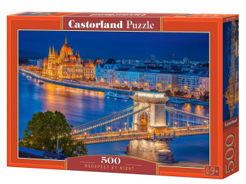 Пазлы Ночной Будапешт, 500 элементов, Castorland