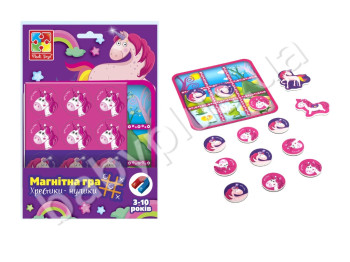 Магнітна гра, Єдінорогі, Хрестики-нулики, Vladi Toys