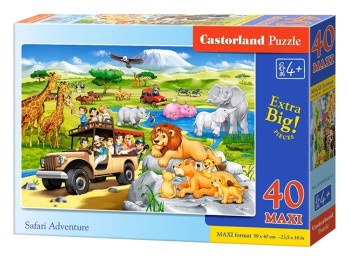 Пазли Сафарі 40 елементів, Castorland